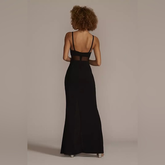 Jules & Cleo Davids Bridal Bridesmaid Semi-Formal Black Dress Size 8 - Picture 2 of 11